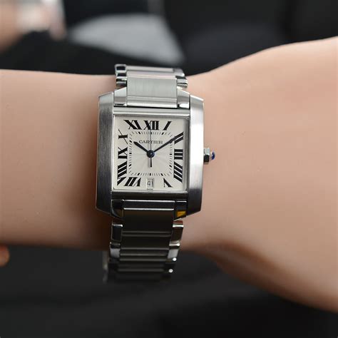 cartier tank watch large|cartier tank watch ladies automatic.